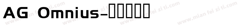 AG Omnius字体转换